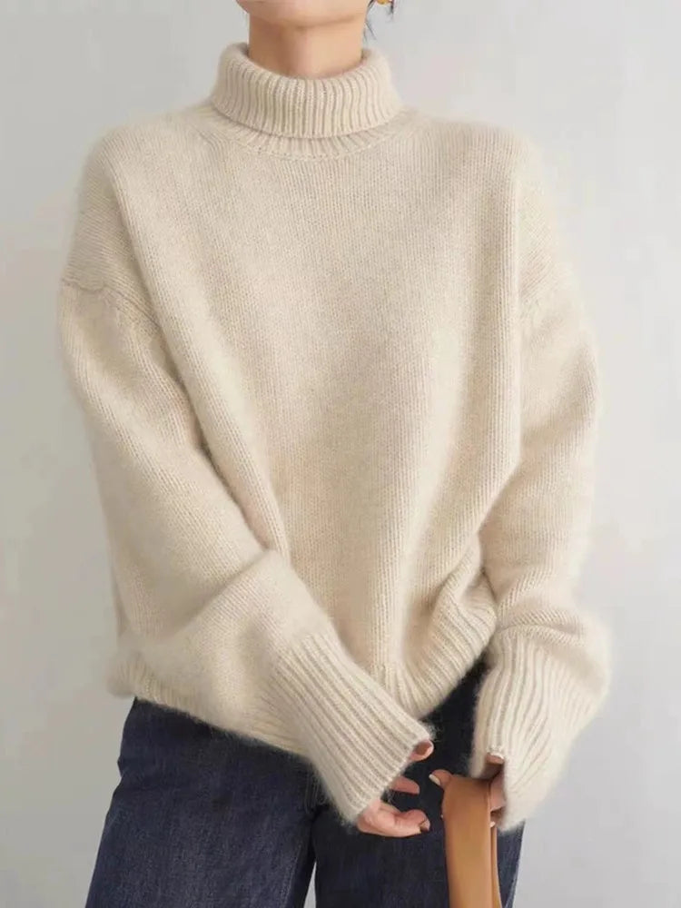 Oversized Rollkragenpullover Damen | Kuscheliger Komfort für stilvolle Winterlooks
