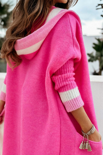 Prelira | Langer Strick-Cardigan mit Taschen