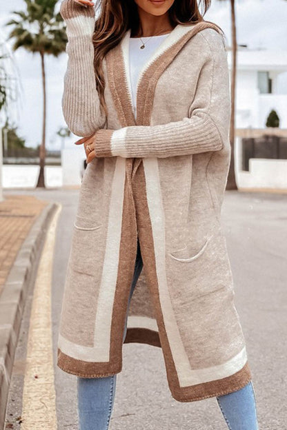 Prelira | Langer Strick-Cardigan mit Taschen