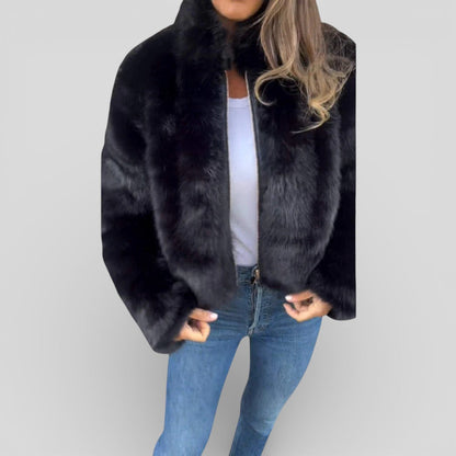 Damen Jacke mit Stehkragen & Reißverschluss – Modern, Funktional & Alltagstauglich