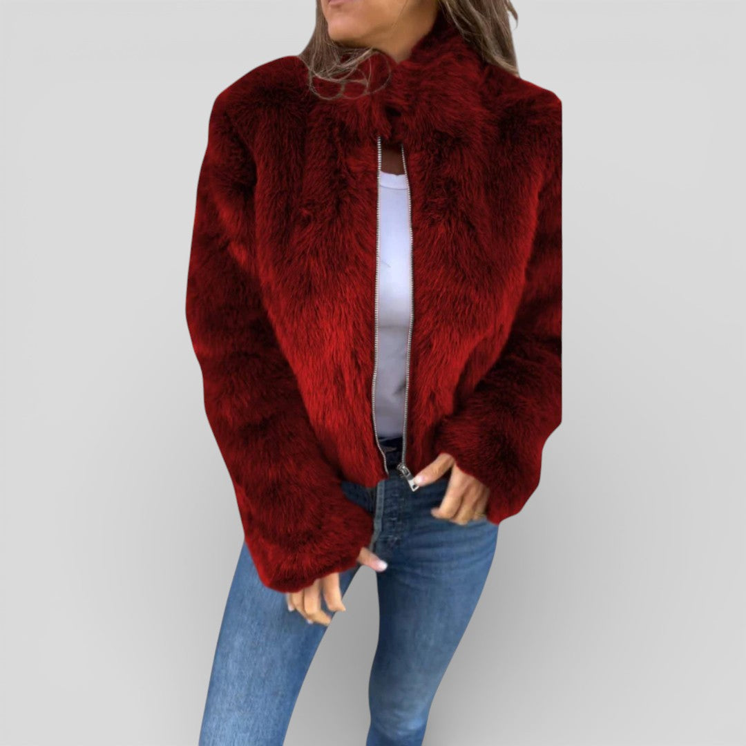 Damen Jacke mit Stehkragen & Reißverschluss – Modern, Funktional & Alltagstauglich