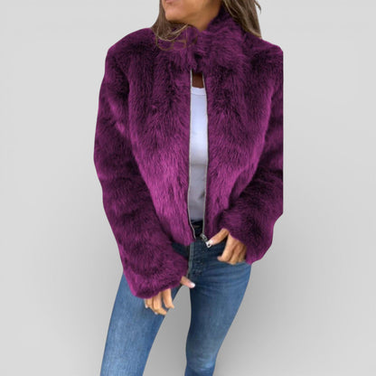 Damen Jacke mit Stehkragen & Reißverschluss – Modern, Funktional & Alltagstauglich