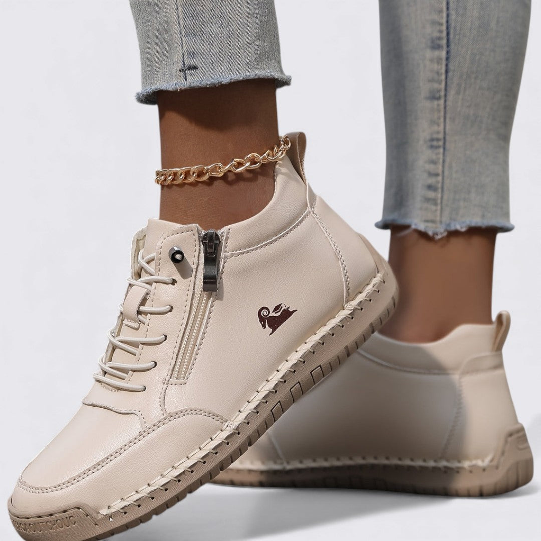 Knöchelhohe Damen Schuhe mit Reißverschluss – Komfortabel, Modern & Alltagstauglich