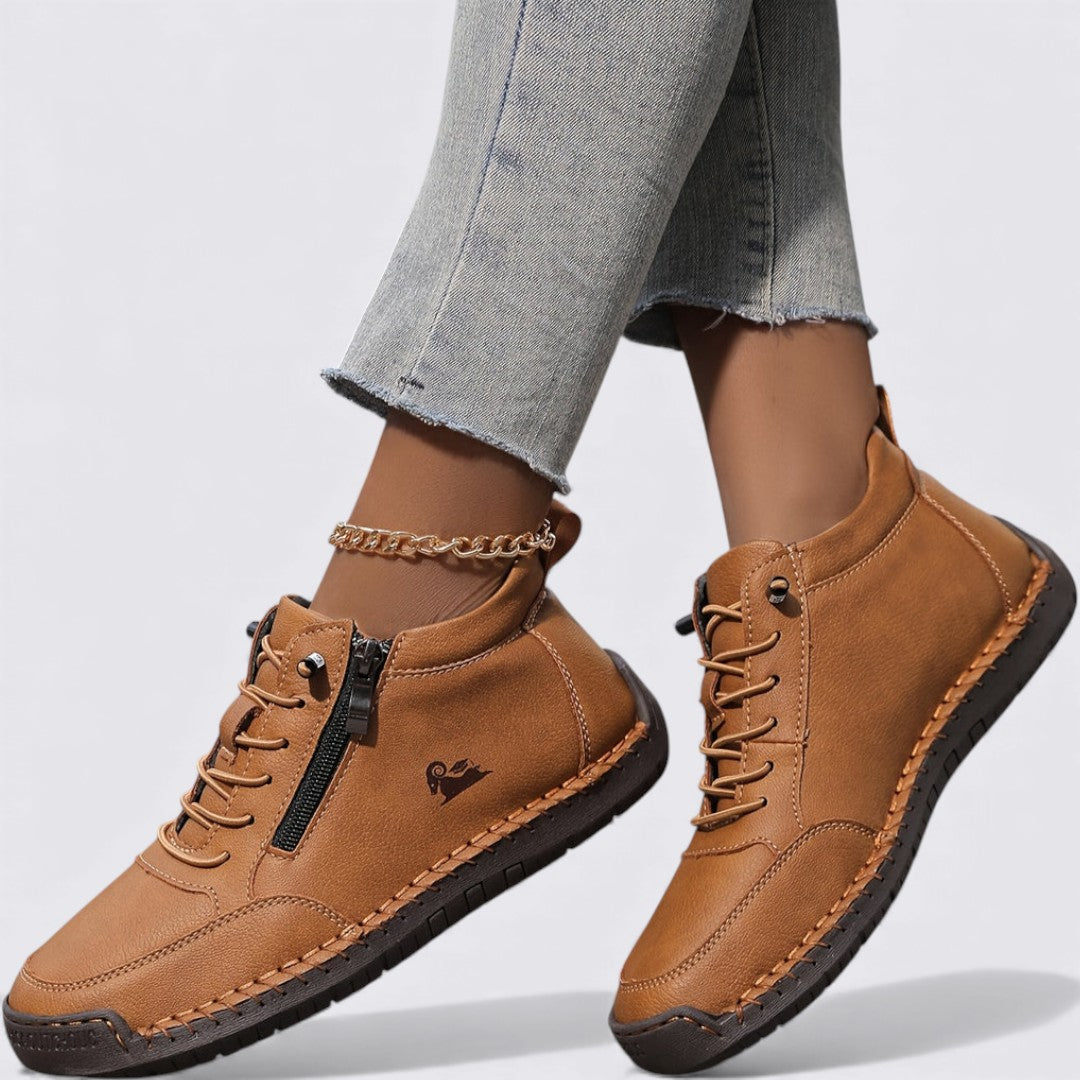 Knöchelhohe Damen Schuhe mit Reißverschluss – Komfortabel, Modern & Alltagstauglich