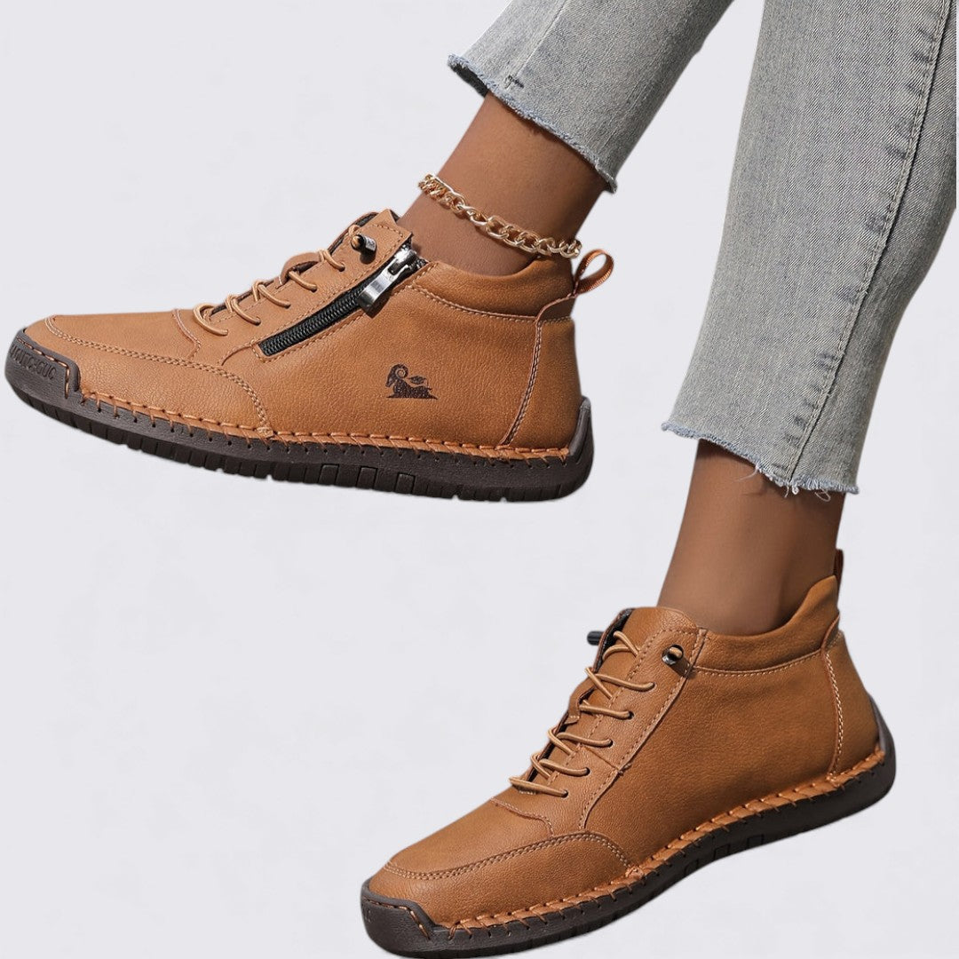 Knöchelhohe Damen Schuhe mit Reißverschluss – Komfortabel, Modern & Alltagstauglich