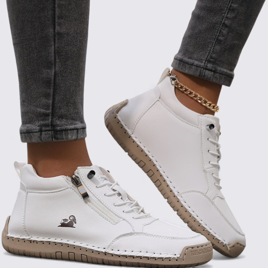 Knöchelhohe Damen Schuhe mit Reißverschluss – Komfortabel, Modern & Alltagstauglich