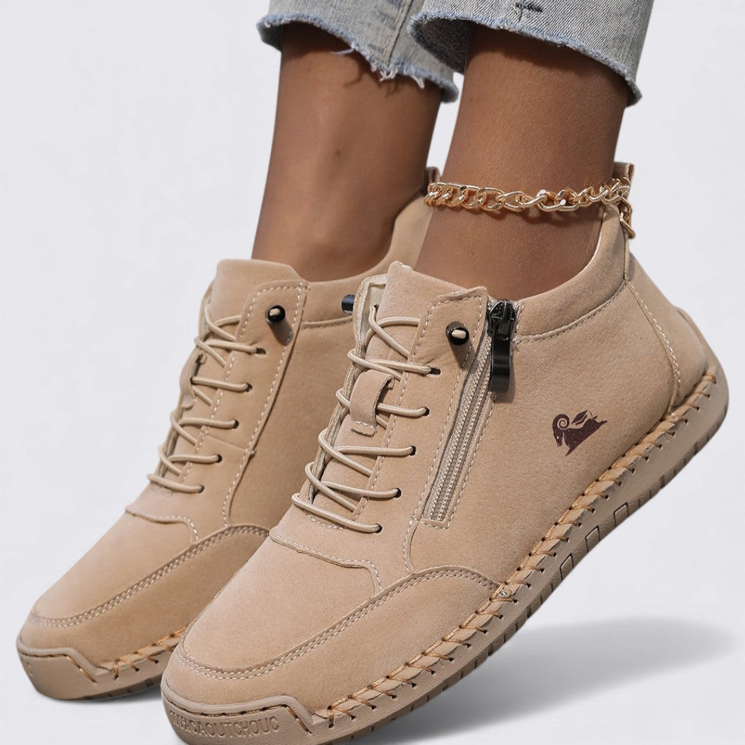 Knöchelhohe Damen Schuhe mit Reißverschluss – Komfortabel, Modern & Alltagstauglich