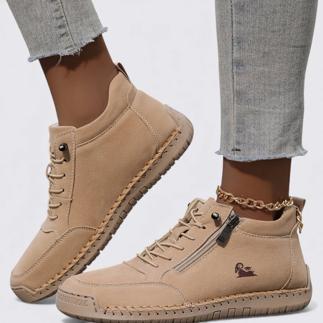 Knöchelhohe Damen Schuhe mit Reißverschluss – Komfortabel, Modern & Alltagstauglich