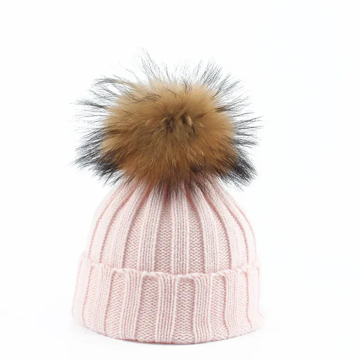 Damen Strickmütze mit Bommel | Weiche Wintermütze für Alltag & Outdoor