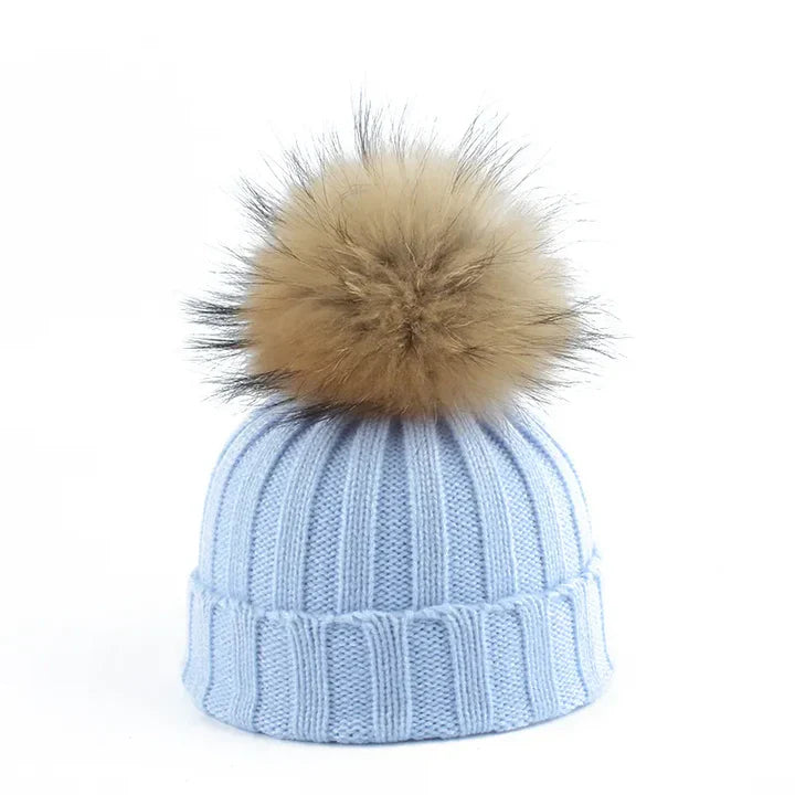 Damen Strickmütze mit Bommel | Weiche Wintermütze für Alltag & Outdoor