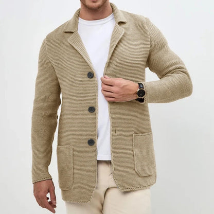 Herren Strickblazer mit Strukturmuster | Smart-Casual Komfort & Eleganter Look