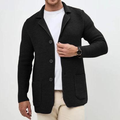 Herren Strickblazer mit Strukturmuster | Smart-Casual Komfort & Eleganter Look