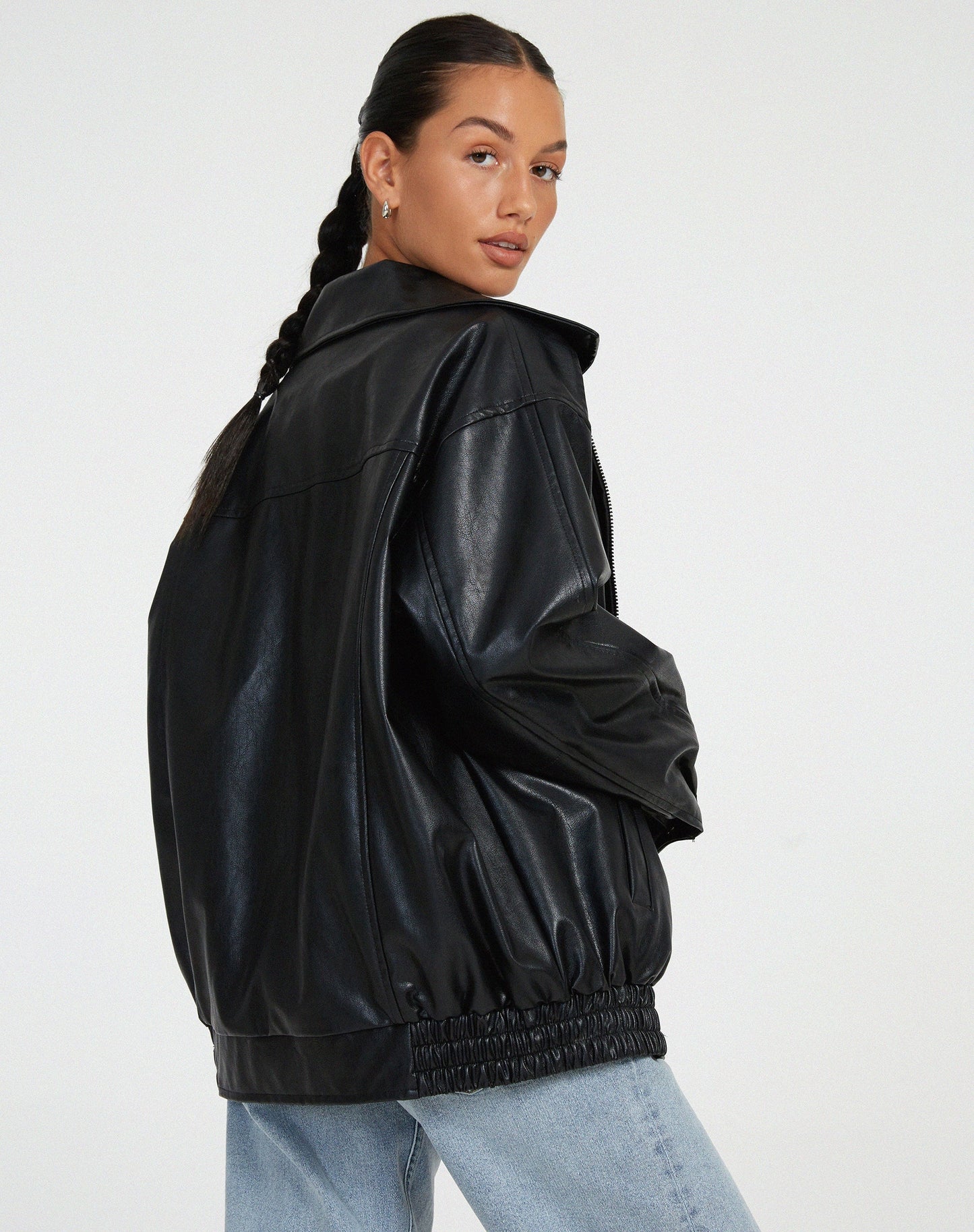 Oleah | Oversized Lederjacke