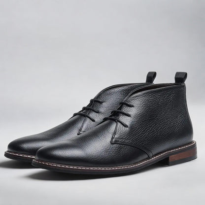 Herren Leder Boots | Elegante Chukka Stiefel für Alltag & Freizeit | Komfortabel & Zeitlos