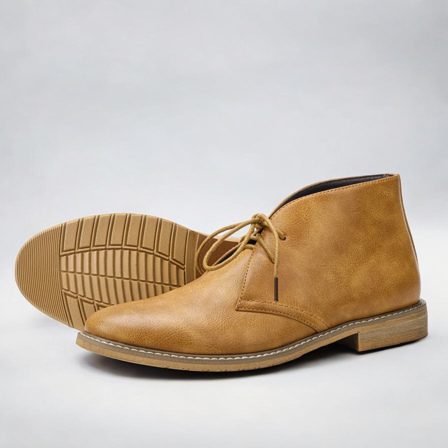Herren Leder Boots | Elegante Chukka Stiefel für Alltag & Freizeit | Komfortabel & Zeitlos