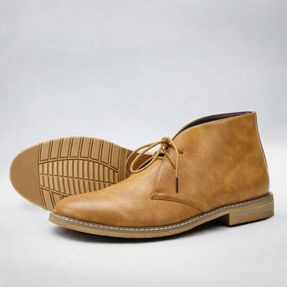 Herren Leder Boots | Elegante Chukka Stiefel für Alltag & Freizeit | Komfortabel & Zeitlos