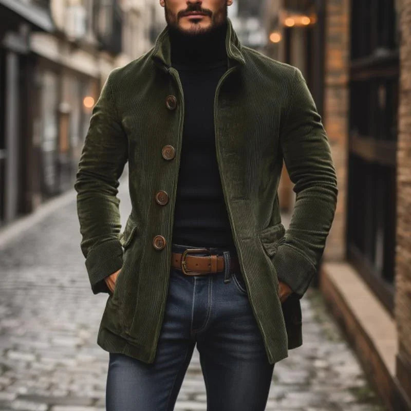 Elegante Cordjacke Damen mit Hohem Kragen | Stilvoll & Vielseitig