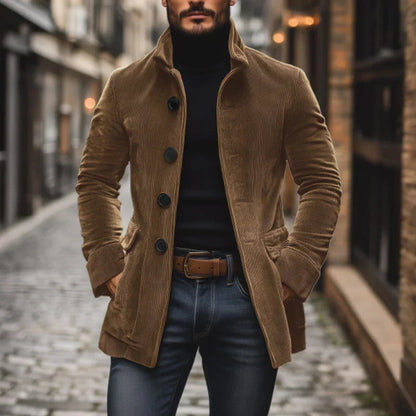 Elegante Cordjacke Damen mit Hohem Kragen | Stilvoll & Vielseitig