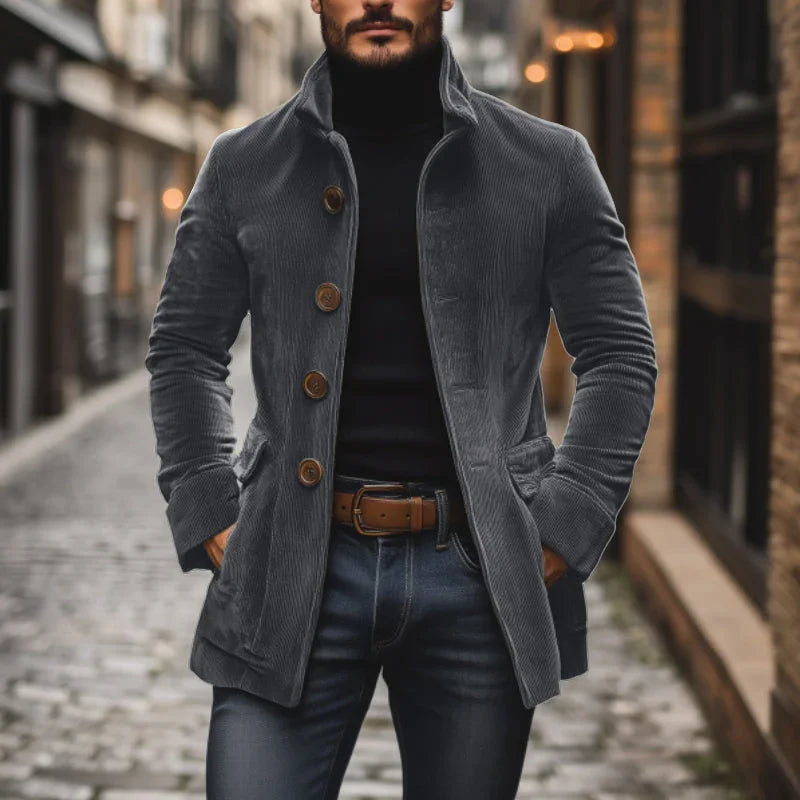 Elegante Cordjacke Damen mit Hohem Kragen | Stilvoll & Vielseitig