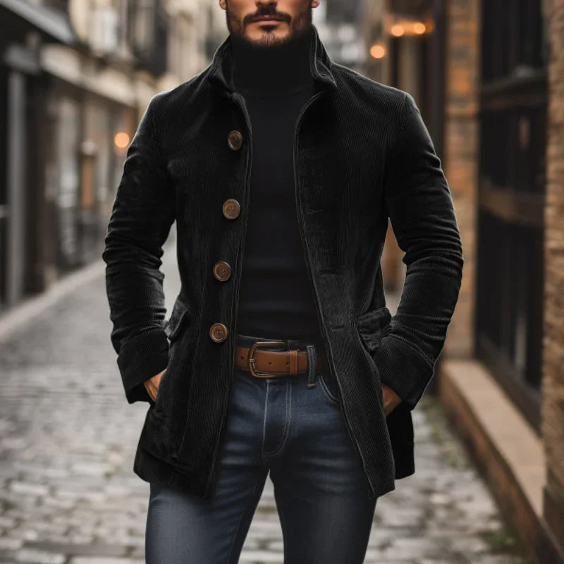 Elegante Cordjacke Damen mit Hohem Kragen | Stilvoll & Vielseitig