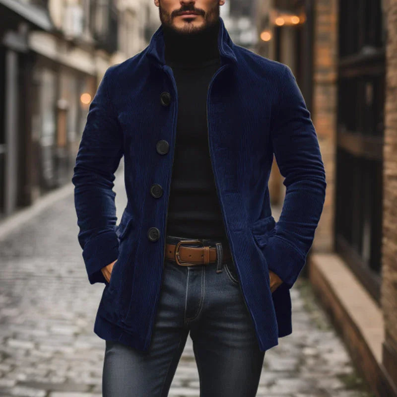 Elegante Cordjacke Damen mit Hohem Kragen | Stilvoll & Vielseitig