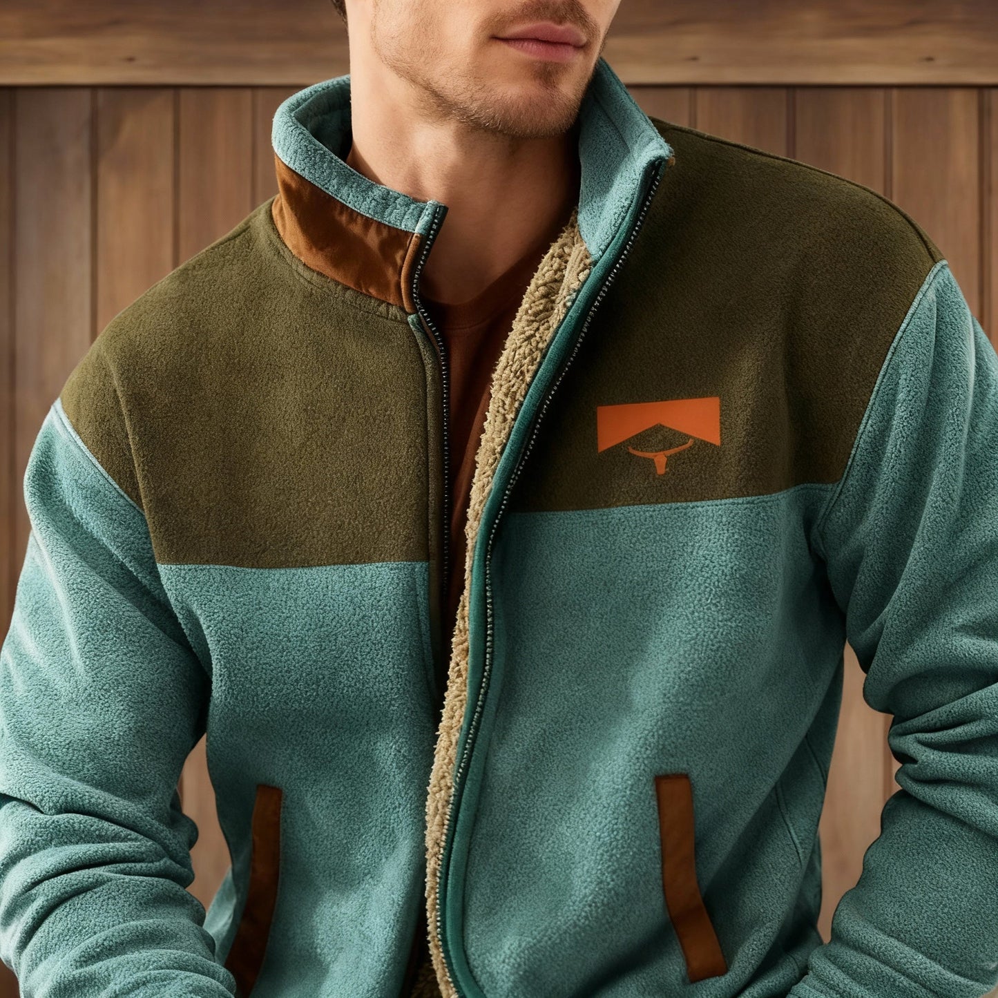 Herren Fleecejacke mit 3D-Print – Leicht, Warm & Stylisch für Alltag & Outdoor