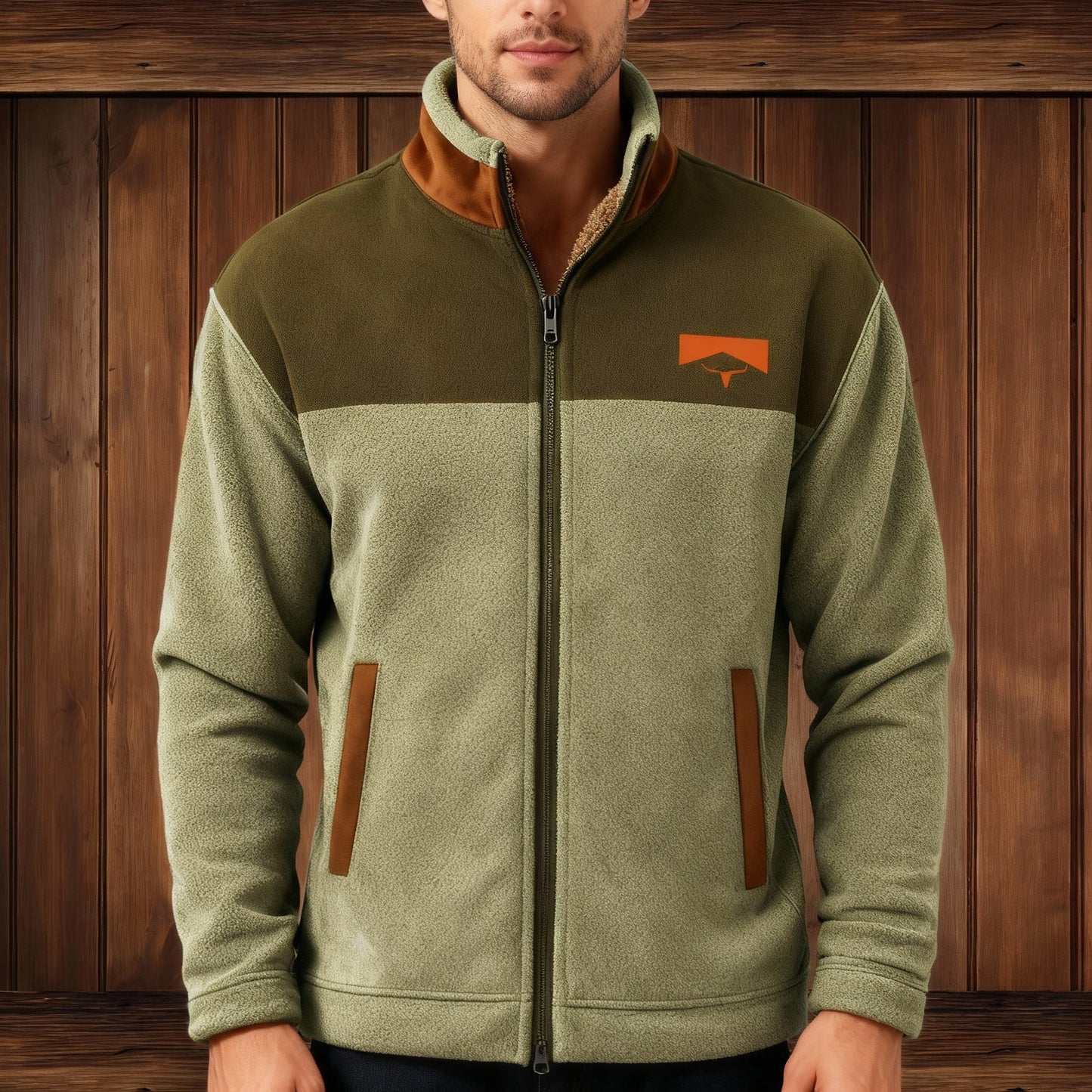 Herren Fleecejacke mit 3D-Print – Leicht, Warm & Stylisch für Alltag & Outdoor