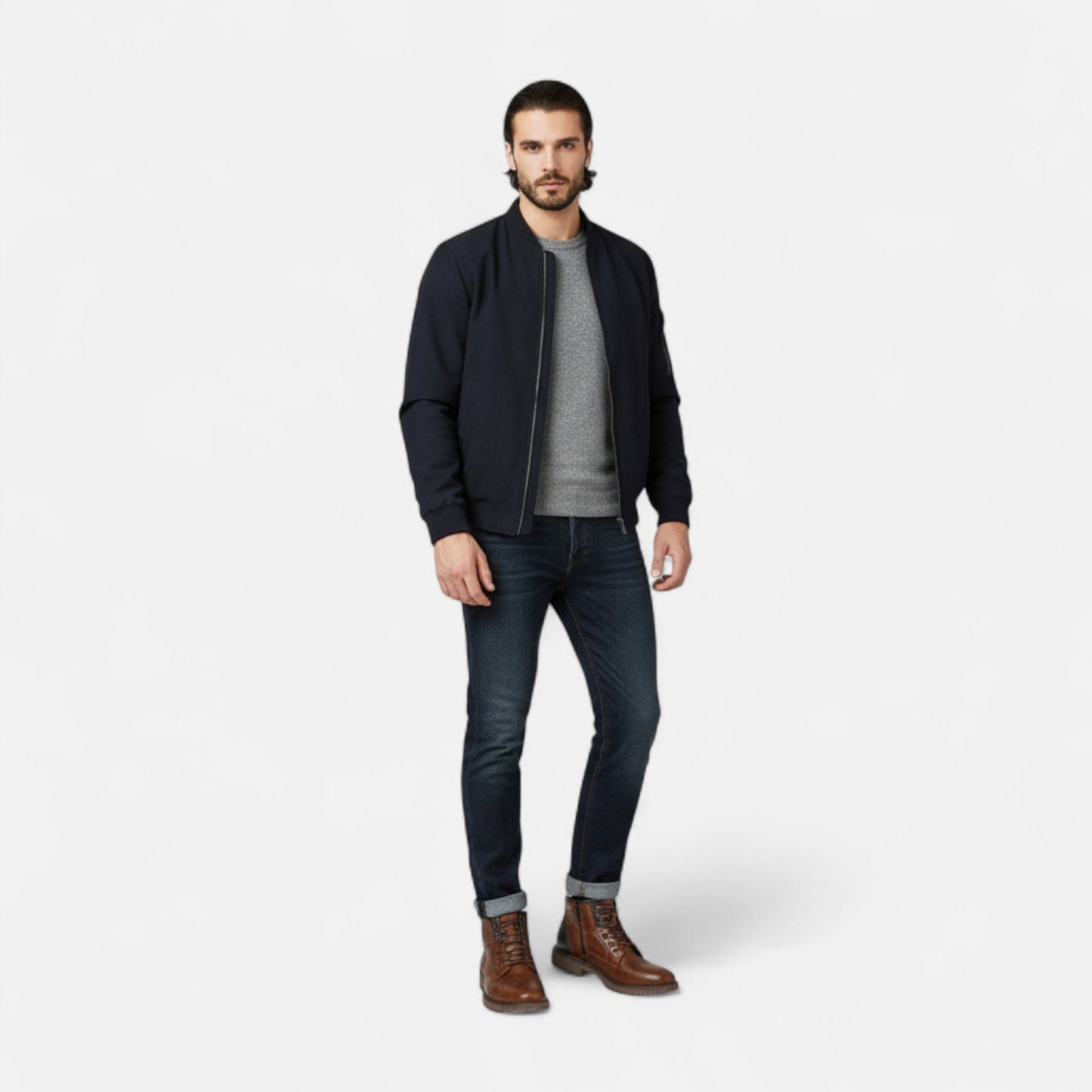Torben | Herren Vintage Lederoptik Schnürstiefeletten – Elegante Business & Freizeit Ankle Boots im Klassischen Design