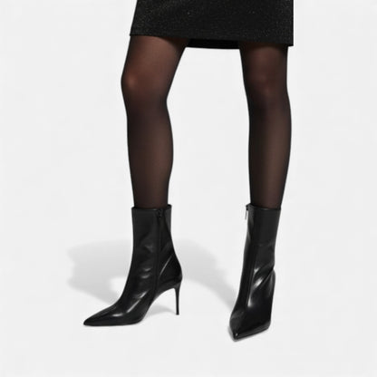 Damen Stiefeletten mit Spitze & Absatz | Retro-Luxus für elegante Outfits