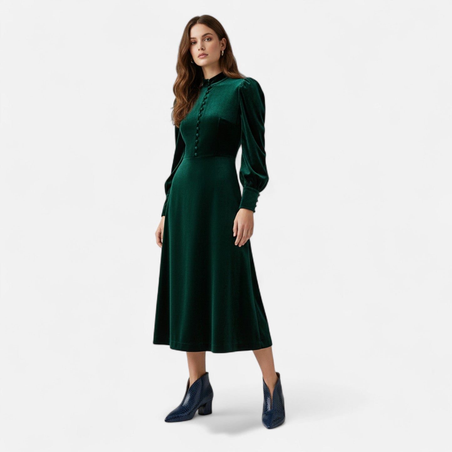 Damen V-Cut Stiefeletten aus Lackleder | Elegant & Modern für Herbst/Winter