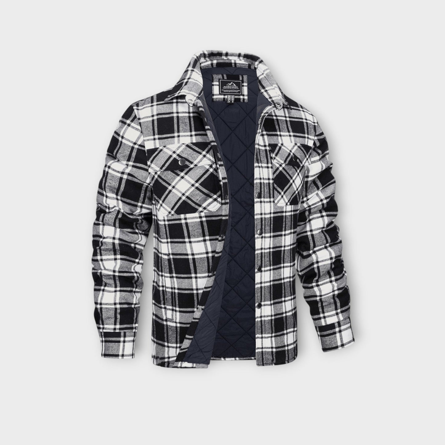 Herren Winterjacke gefüttert mit Karo-Flanell | leicht, warm und vielseitig