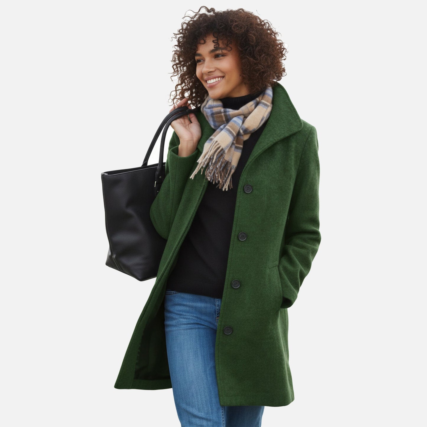 Damen Wollmantel – Zeitloser Wintermantel