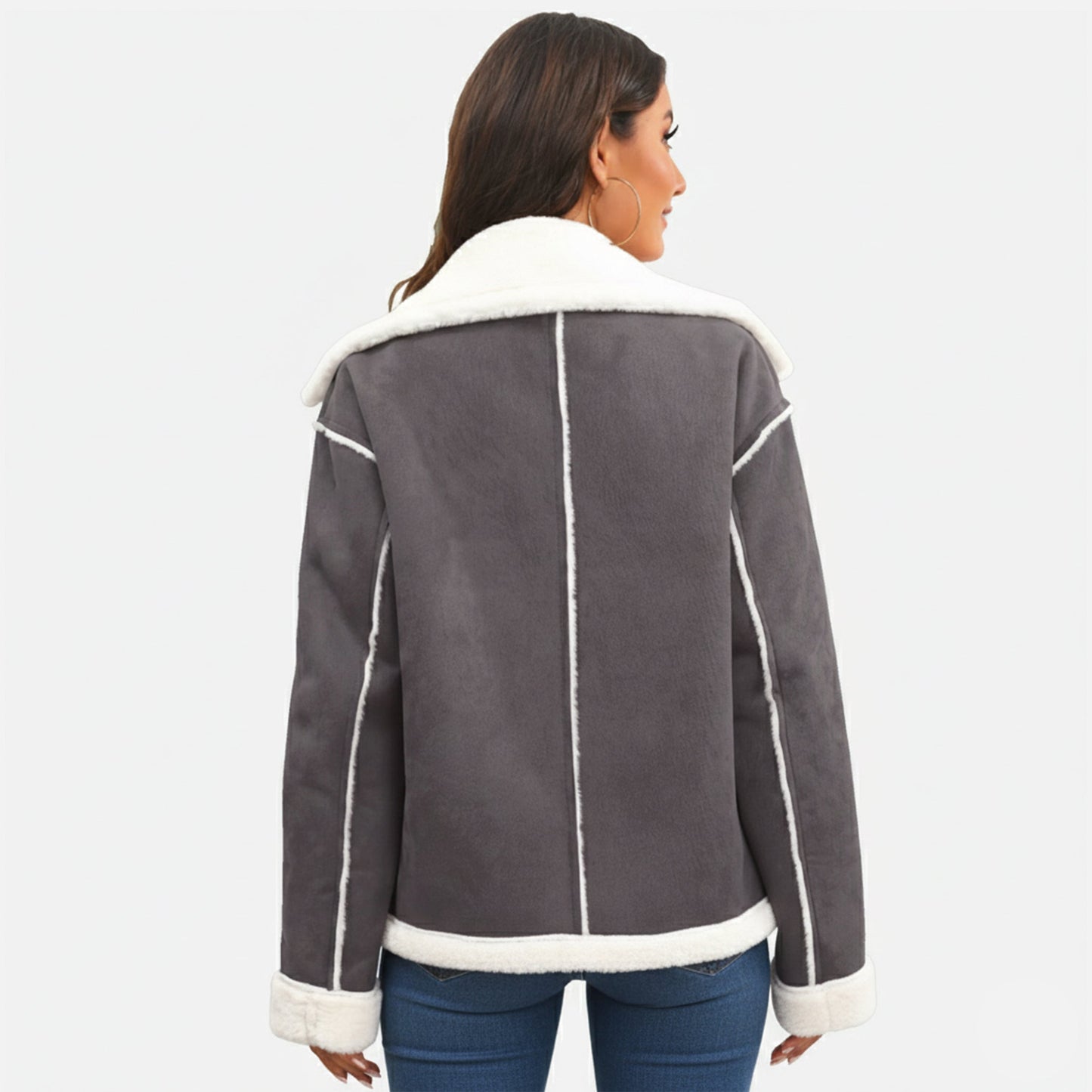 Soft Winter Jacket | Damen Winterjacke aus weichem Polyester mit femininem Reverskragen