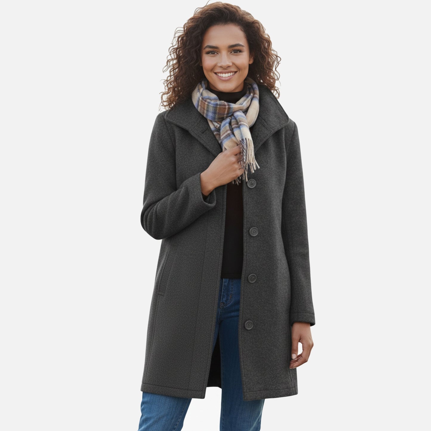 Damen Wollmantel – Zeitloser Wintermantel