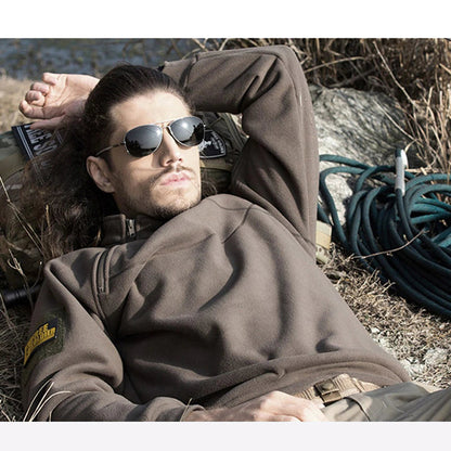 Winddichter Herren Fleece-Pullover mit Kapuze – Warm, Atmungsaktiv & Outdoor-Ready