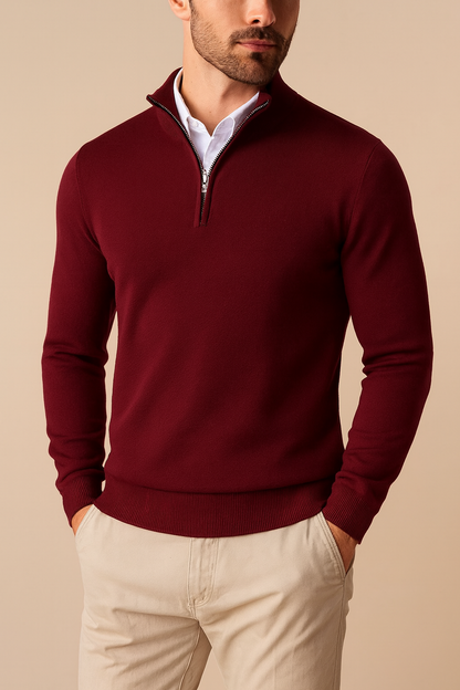 Herren Pullover mit Viertel-Reißverschluss – Komfortabel, Vielseitig & Alltagstauglich