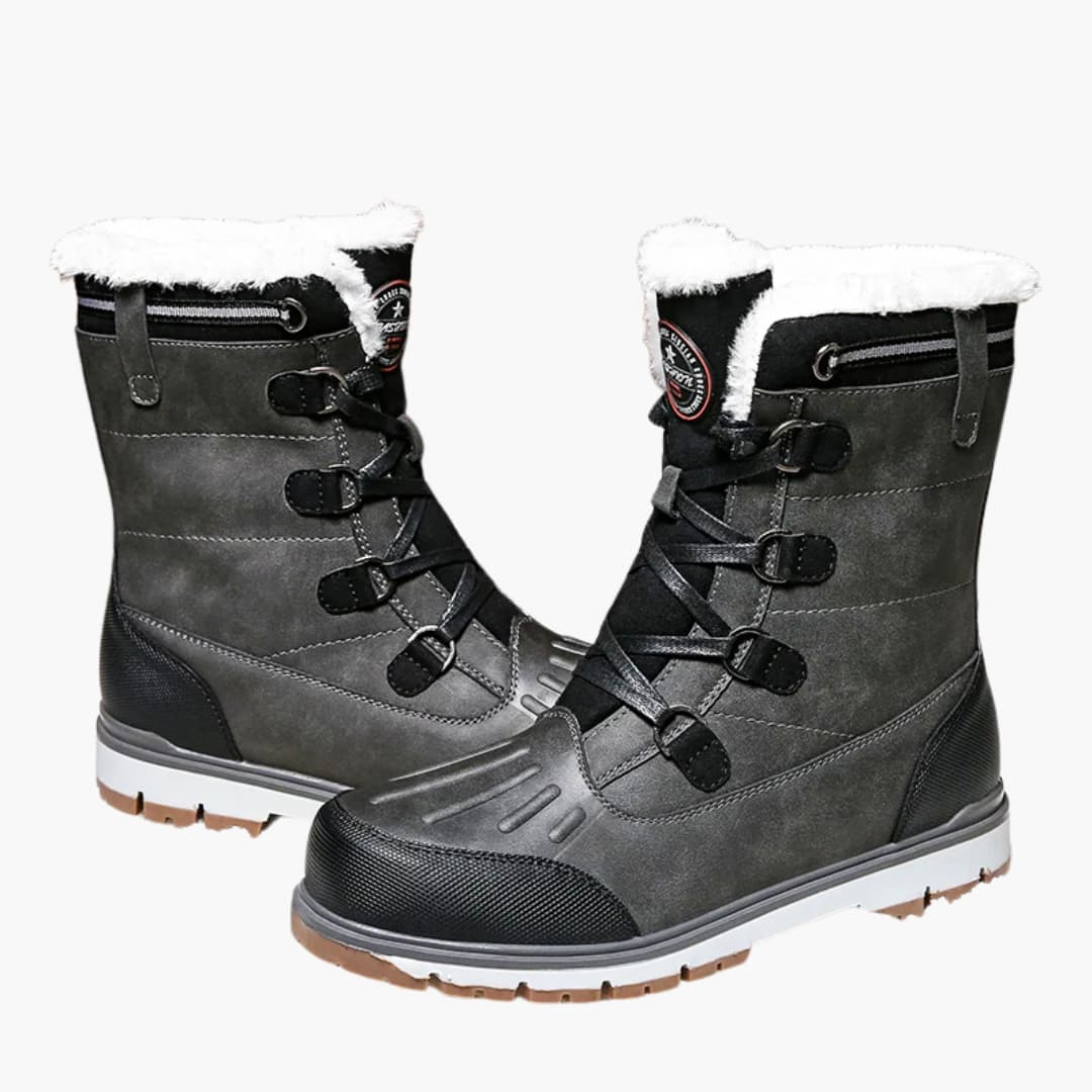 Herren Winterstiefel | Robuste Schnürboots mit Gummisohle für kalte Tage