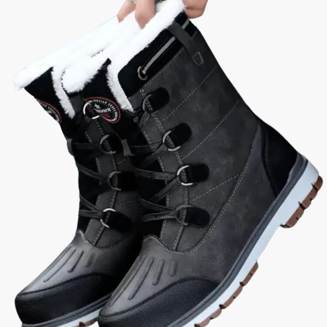 Herren Winterstiefel | Robuste Schnürboots mit Gummisohle für kalte Tage