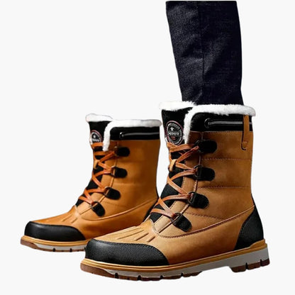 Herren Winterstiefel | Robuste Schnürboots mit Gummisohle für kalte Tage