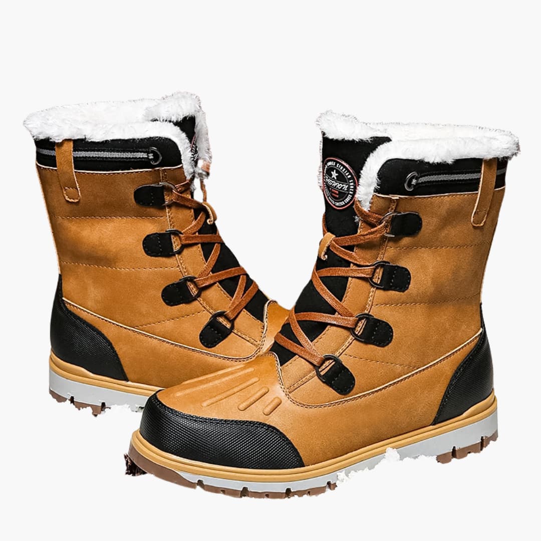 Herren Winterstiefel | Robuste Schnürboots mit Gummisohle für kalte Tage