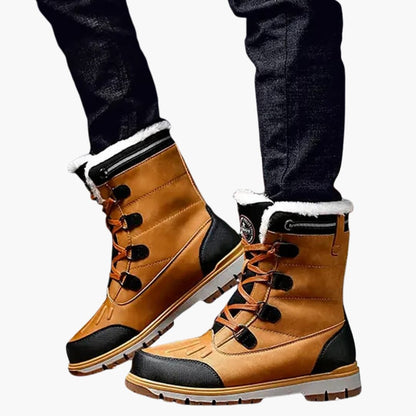 Herren Winterstiefel | Robuste Schnürboots mit Gummisohle für kalte Tage