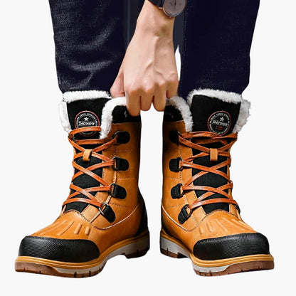 Herren Winterstiefel | Robuste Schnürboots mit Gummisohle für kalte Tage
