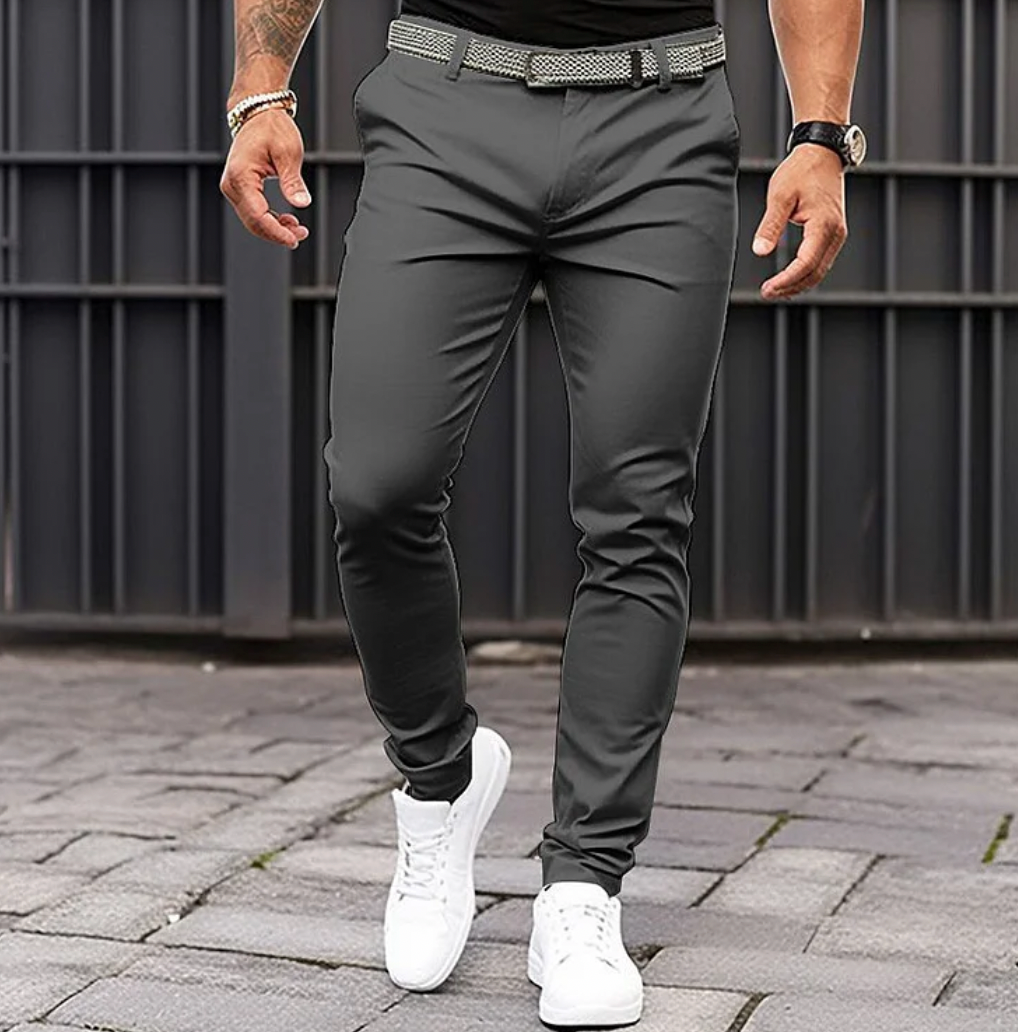 Joshua | Herren Slim Fit Anzughose in Unifarbe
