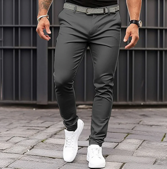 Joshua | Herren Slim Fit Anzughose in Unifarbe