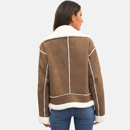 Soft Winter Jacket | Damen Winterjacke aus weichem Polyester mit femininem Reverskragen