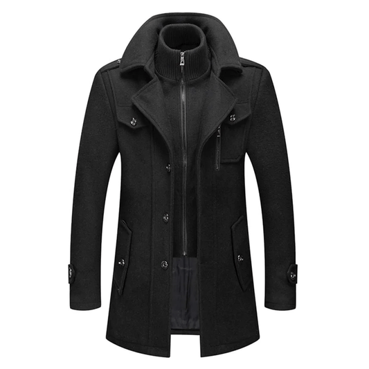 Herren Wollmantel im Peaky-Blinders-Stil | winddicht, elegant und wärmend