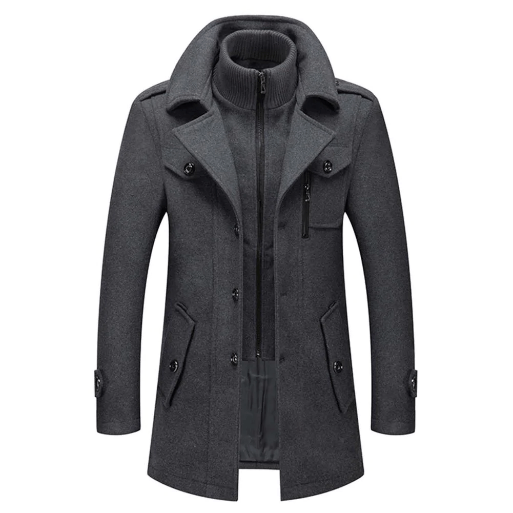 Herren Wollmantel im Peaky-Blinders-Stil | winddicht, elegant und wärmend