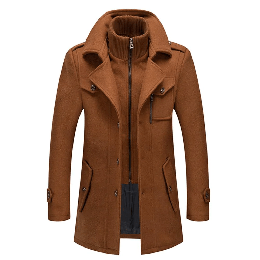 Herren Wollmantel im Peaky-Blinders-Stil | winddicht, elegant und wärmend
