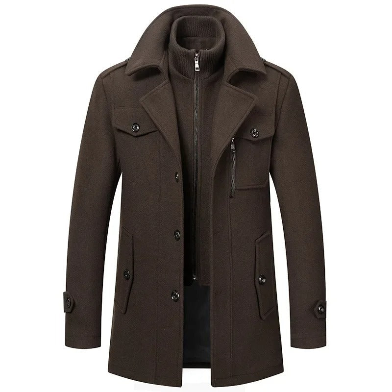 Herren Wollmantel im Peaky-Blinders-Stil | winddicht, elegant und wärmend