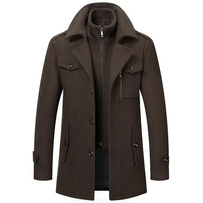 Herren Wollmantel im Peaky-Blinders-Stil | winddicht, elegant und wärmend